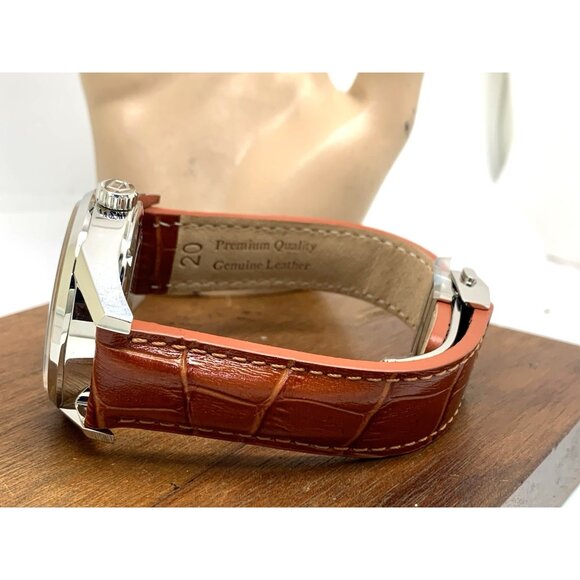 Tag Heuer Carrera Calibre 5 Men's Watch WAR201D-1 Swiss Automatic Brown Leather - Picture 9 of 14